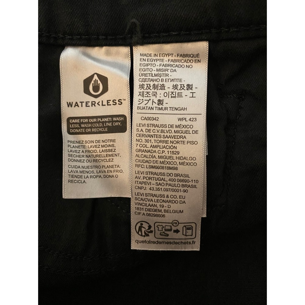 Levi's 311 Shaping Skinny Jeans Black Soft Stretch Mid Rise Size 6 Short W28 L28 - Picture 4 of 13